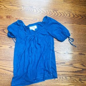AMERICAN EAGLE BLUE TOP SZ S